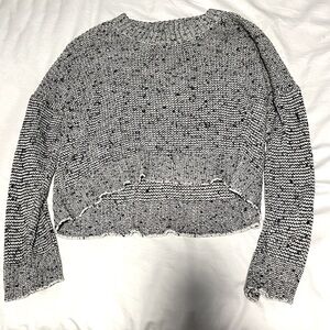 Gray/White Sweater